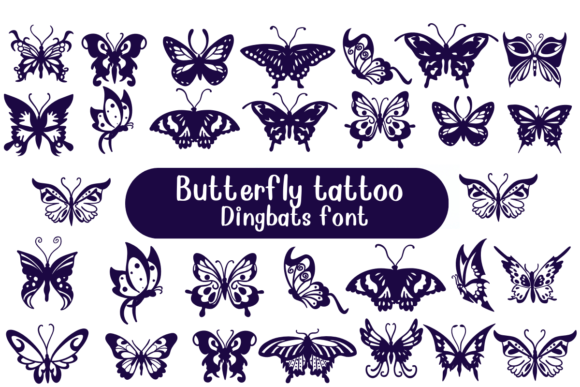 Butterfly Tattoo Font Review for Campaign Design