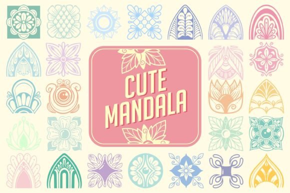 Cute Mandala Font: A Floral Touch for Creators