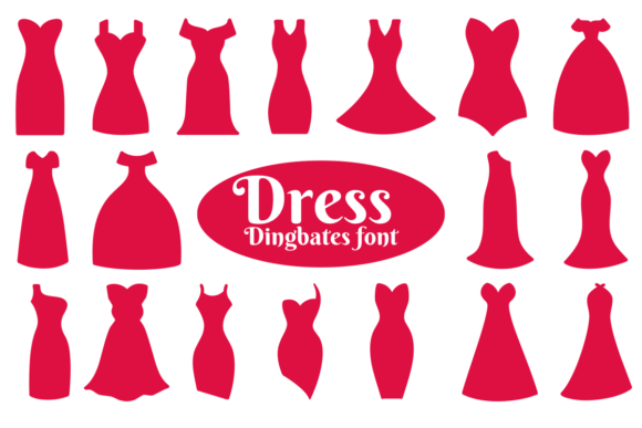 Dress Dingbats Font Brings Handmade Products to Life with Sketch Style Charm