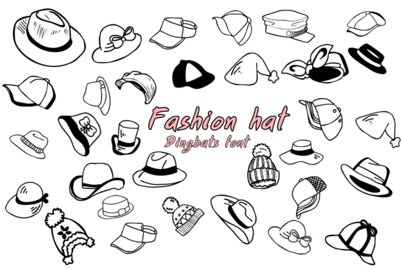 Fashion Hat Font for Web Design
