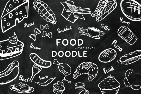 Food Doodle Font: A Playful Typeface for Small Business Branding