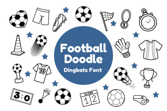 Football Doodle: A Sports-Themed Dingbats Font for Campaign Designers