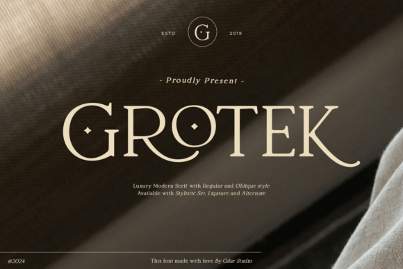 Grotek: A Modern Serif Font for Editorial Design and Publishing