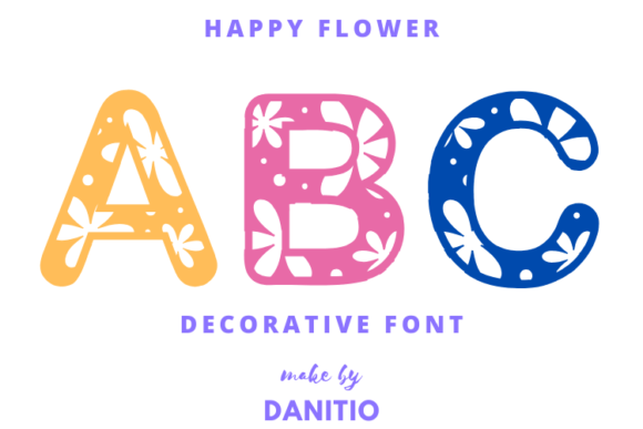 Happy Flower Font Brings Charm to Web Design Projects