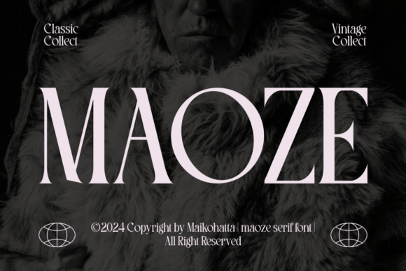 Maoze: A Bold Serif Font for Editorial Design