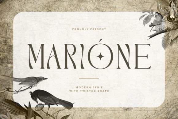 Marione: Twisted Serif Font for Polished Small Business Branding