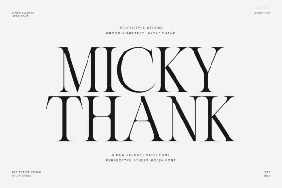 Micky Thank Serif Font Review for Campaign Design