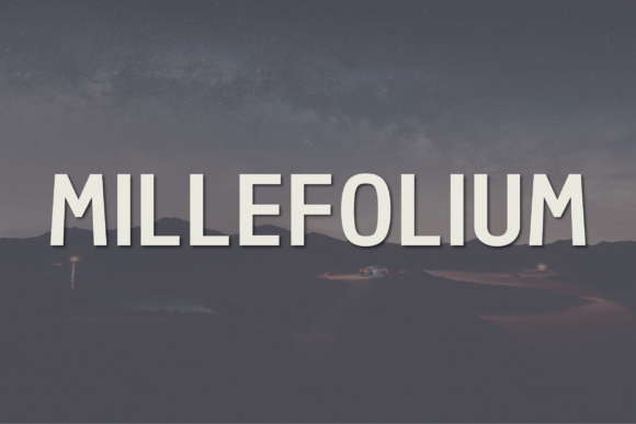 Millefolium: A Font for Business Brilliance