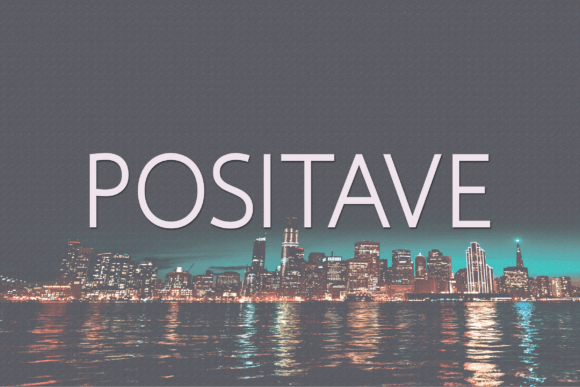 Positave Typeface: A Designer's Take on Modern Sans Serif Elegance
