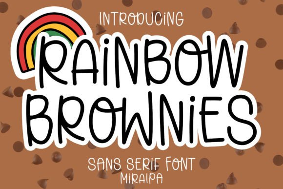 Rainbow Brownies Font for Creative Projects