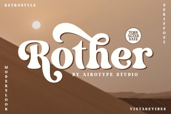 Rother: The Serif Font That Brings Bold Elegance to Branding