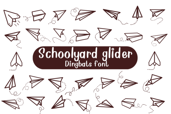 Schoolyard Glider: A Sketch Style Dingbat Font for Real Branding Work