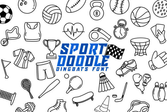 Sport Doodle Font Brings Sketchy Energy to Campaign Design