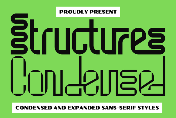 Structures Condensed: A Sans Serif Display Font Built for Clean Branding
