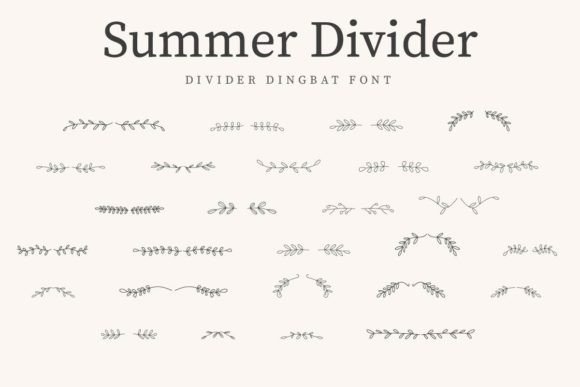 Summer Divider Font Review