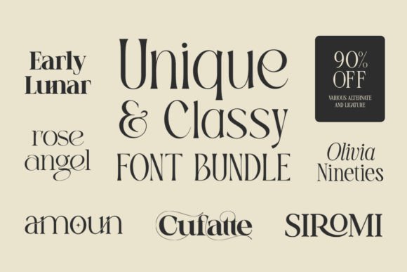 Unique Classy Serif Font for Digital Design and Brand Identity