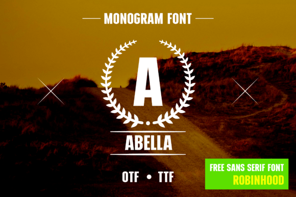 Wreath Letter Monogram: A Font That Elevates Editorial Design