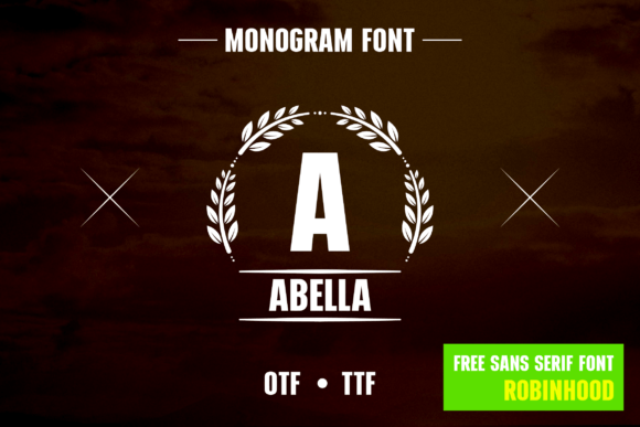 Wreath Monogram: A Decorative Font for Thoughtful Editorial Design